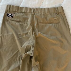 Men’s Nike dri fit Georgia Bulldogs khaki golf pants size 30x32